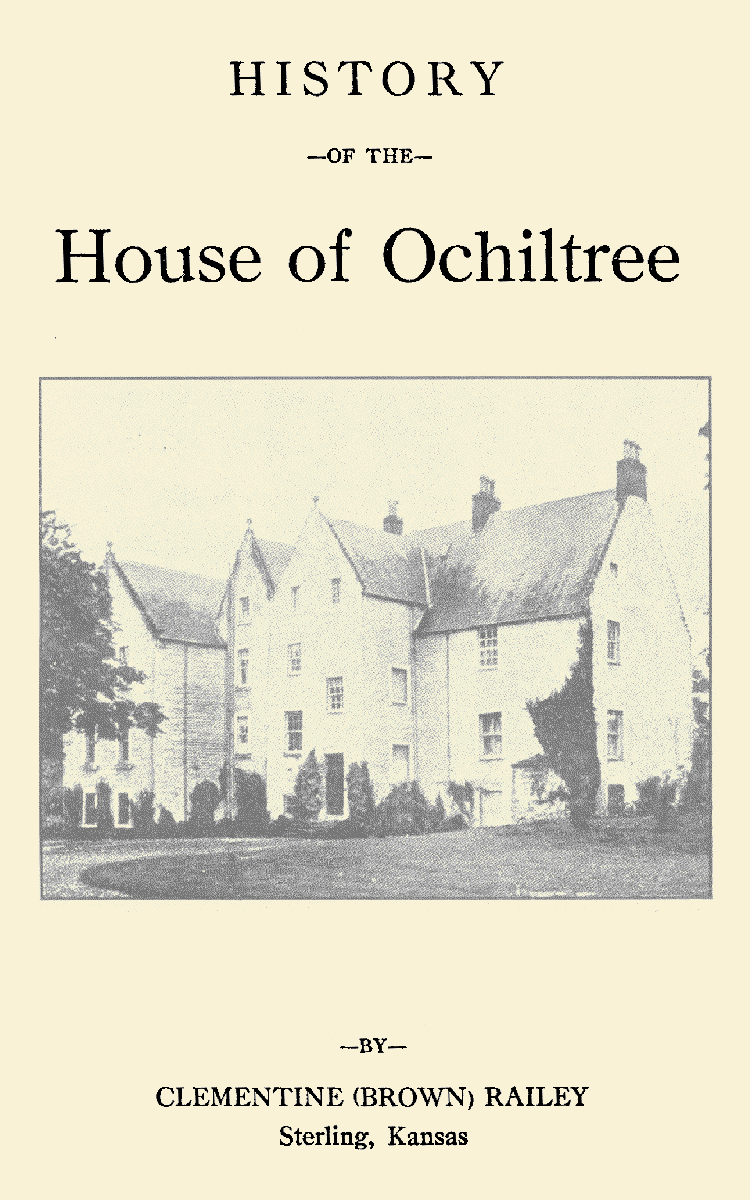 History of the House of Ochiltree of Ayrshire, Scotland, eBay