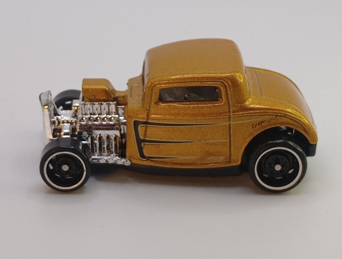 Vtg. 1997 Hot Wheels '32 Ford Coupe DTX84 Gold 1:64 Diecast | eBay
