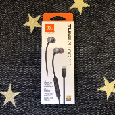 Genuine JBL Tune 310C USB-C In-Ear Wired Headphones T310C Type-C w