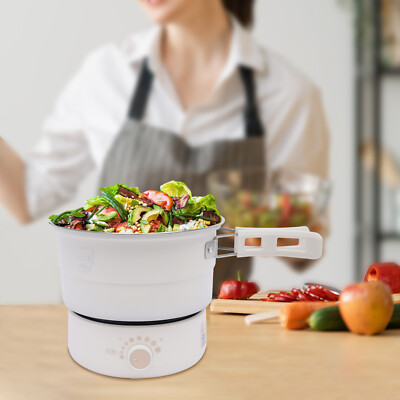 #ad 1.6L Mini Hot Pot Electric Cooker Multifunction Split 110V w Steamer 500W $29.89