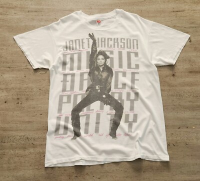 Janet Jackson Vintage Tour 90s Nation T-Shirt VINTAGE Rhythm