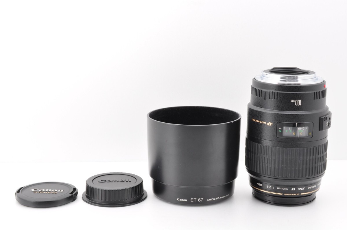MINT Canon EF 100mm f/2.8 Macro USM Prime Lens w/ Food by