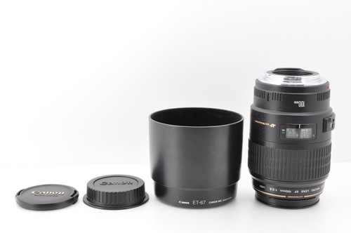 MINT Canon EF 100mm f/2.8 Macro USM Prime Lens w/ Food by DHL from JAPAN #GB07 - Picture 2 of 12