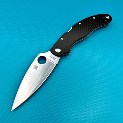 Spyderco Caly 3.5 C144CFPE ZDP-189 Carbon Fiber Folding Knife 3.5'' Satin Plain