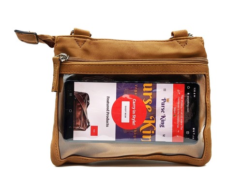Sacoche Smartphone Écran Tactile avec Organisateur Blocage RFID Bandoulière Légère - Photo 8/40