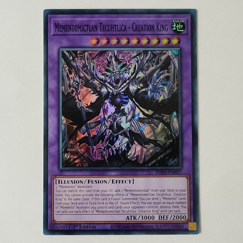 Mementomictlan Tecuhtlica - Creation King - INFO-EN037 - Super Rare - NM  1st ed - Picture 1 of 2