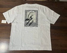 Aime Leon Dore ALD Court Sketch Tee Size XL White  Basketball T-Shirt Hoops