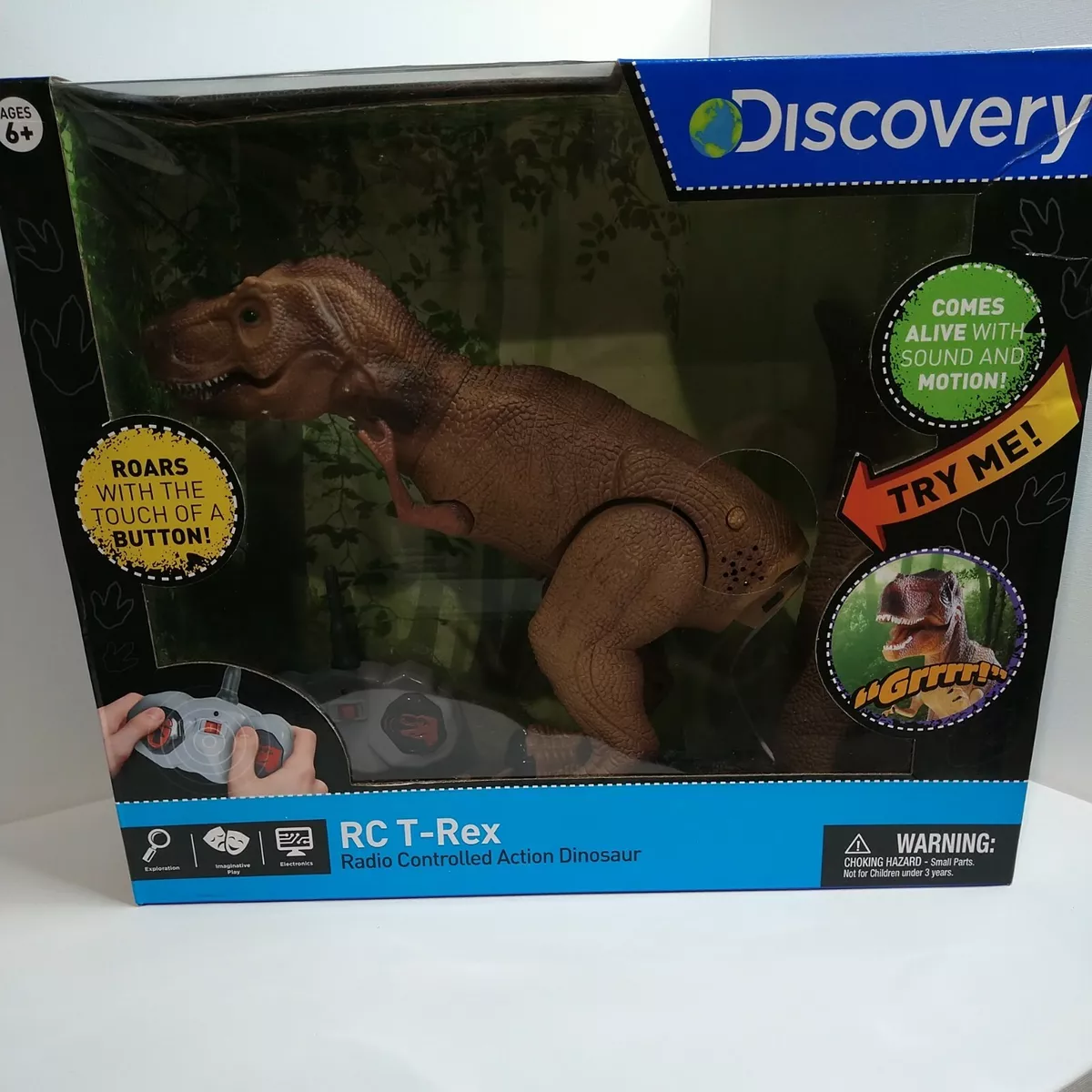 Discovery Kids Radio Controlled T-Rex Dinosaur Action Figure Brown