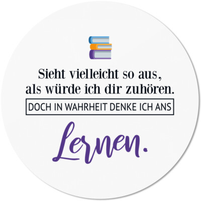Sieht so aus, als würde ich zuhören. In Wahrheit denke ans Lernen 10501001159