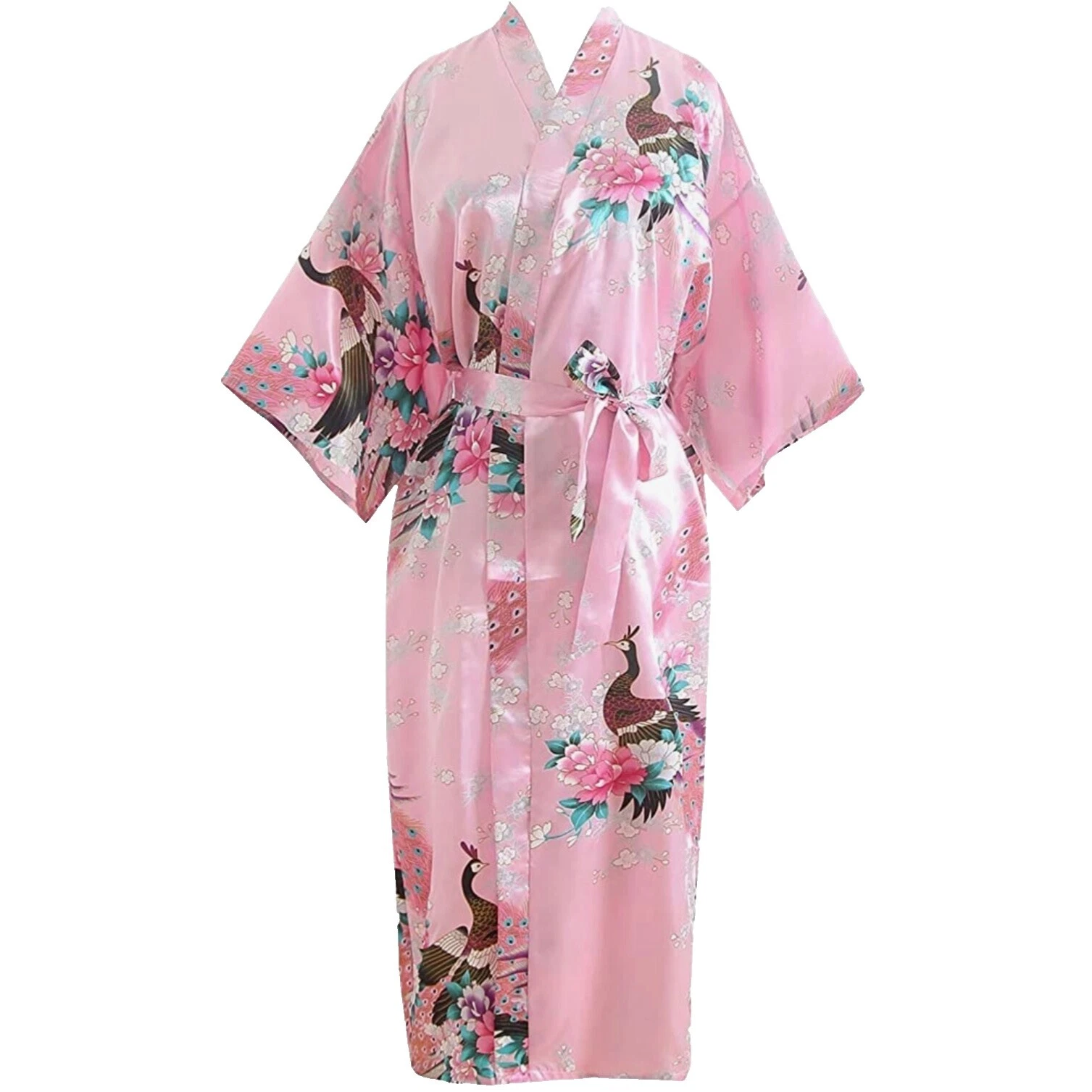 Floral Polyester Robes for Women