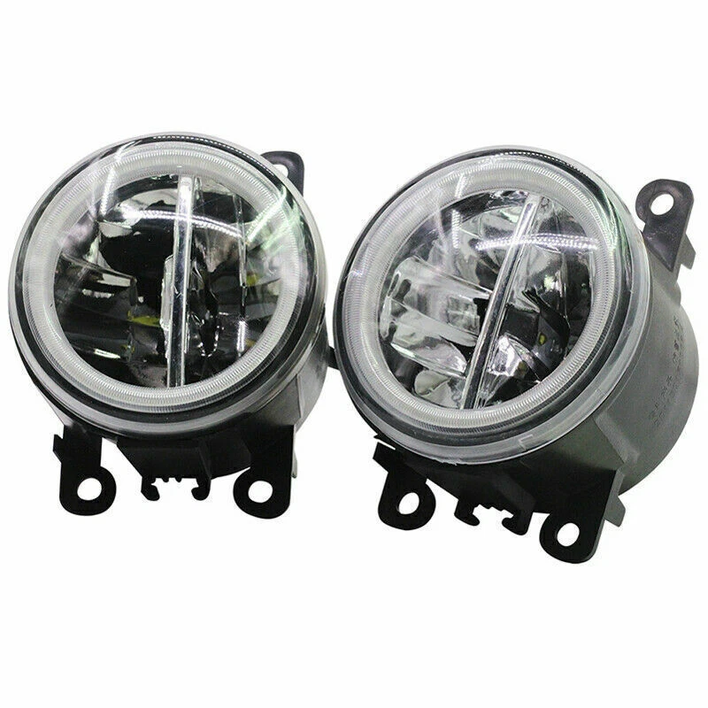Luz antiniebla LED + anillos de ojo de ángel luces de circulación diurna DRL aptas para Ford Figo Foto 2 de 4