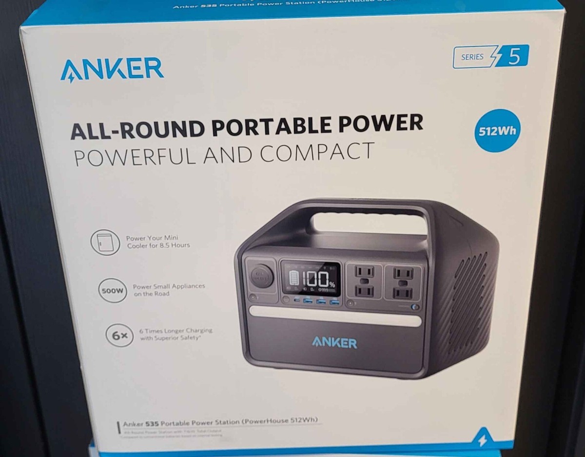 Anker 535 PowerHouse 512Wh Portable Power Station (A1751 Anker 535 PowerHouse 512Wh Portable Power Station (A1751