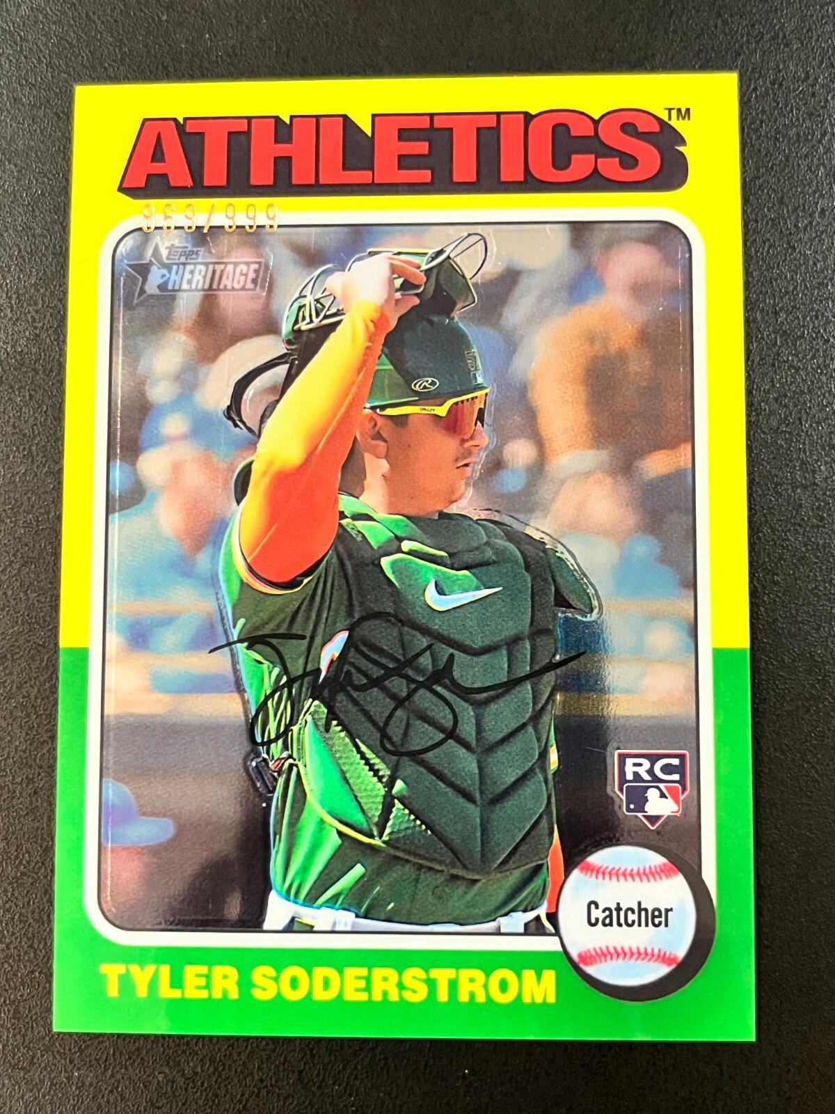 2024 Topps Heritage Tyler Soderstrom RC CHROME /999