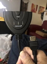 Fosmon 4K UHD High Speed Braided HDMI Switch Plug Selector 3 To 1