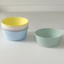 IKEA KALAS Kids Bowls Mixed Colors 6 Pack - Sealed