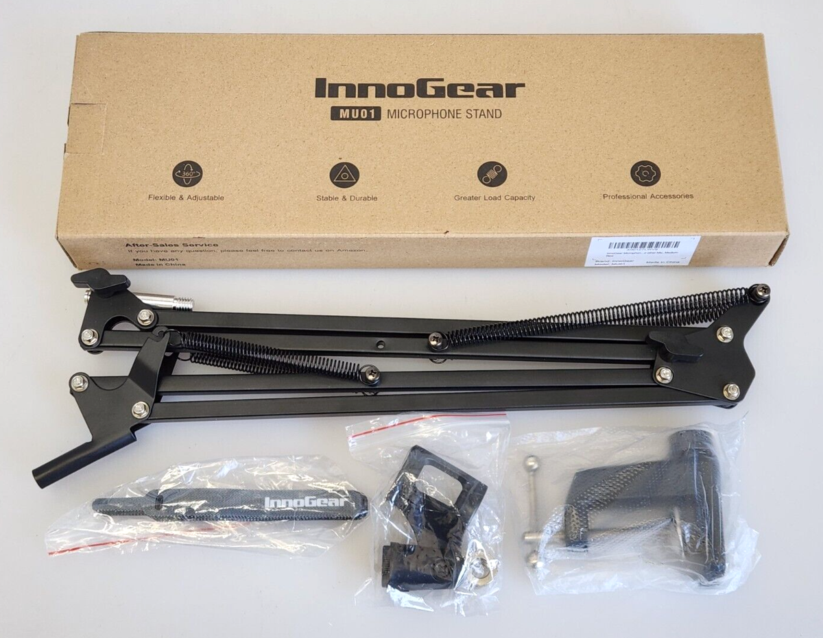 InnoGear Microphone Stand Scissor Arm Desk Mount Model MU01 Fits