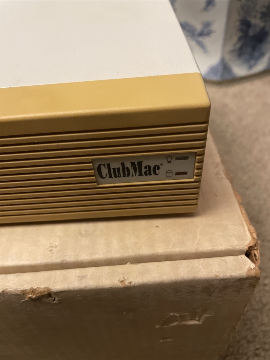 ClubMac Macintosh Vintage External Hard Drive HD Powers On