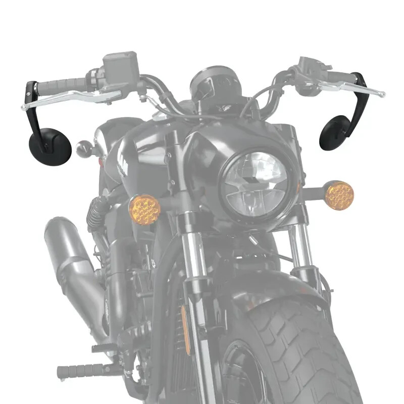 OEM Indian Bar End Mirrors in Black, Pair 2891099-468 | eBay