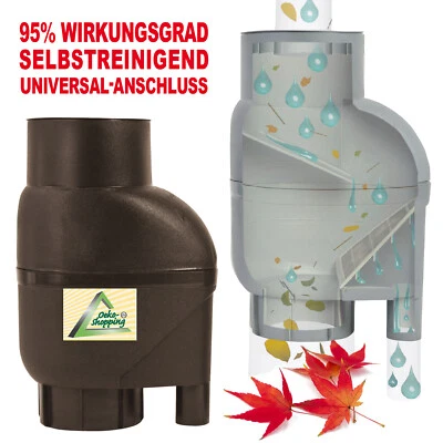 PROFI-PUMPE.DE REGENSAMMLER REGEN FILTER FALLROHRFILTER REGEN TONNE FASS WASSER GARTEN FÜR ROHR