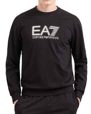 EA7 Emporio Armani Herren Regular Fit Pullover Sweatshirt