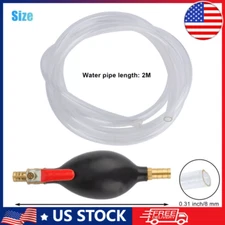  Gasoline Transfer Siphon Pump | Oil Water Fuel Hand Pump Siphon Hose
