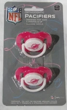 NFL Miami Dolphins Pink Pacifier set of Pink Color On Card by baby fanatic