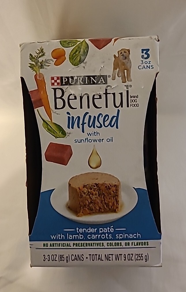 Beneful Purina Infused Wet Dog Tender Pate with Real Lamb, Carrots and Spinach