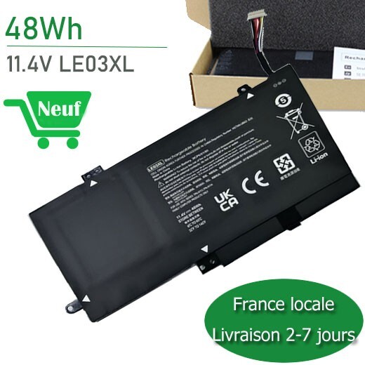 Batterie HP Pavilion x360 15-bk000 HSTNN-PB6M Haute Capacité 48Wh