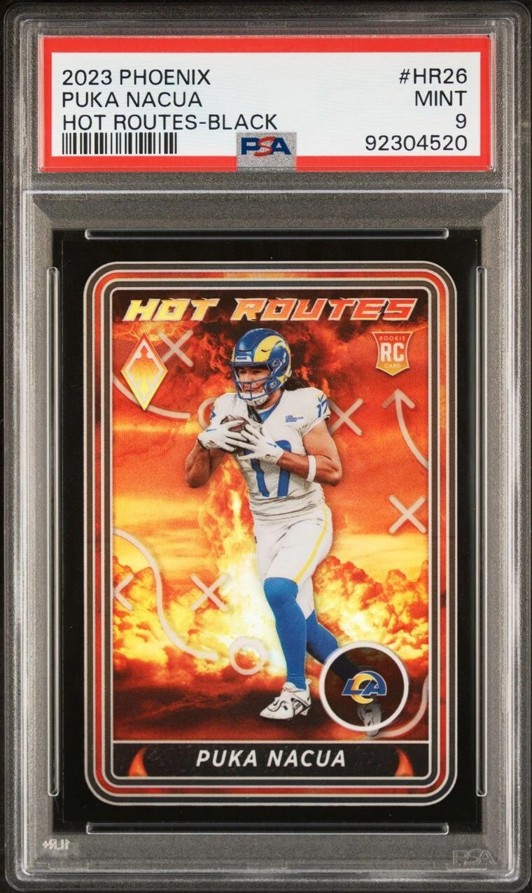 Puka Nacua Panini Phoenix Hot Routes #HR26 Black