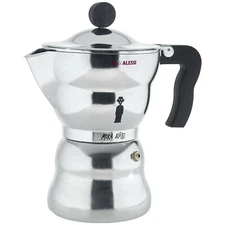  Alessi "Moka" Aluminum 6 Cup Espresso Coffee Maker