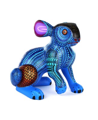 Oaxacan Wood Carving Mario Castellanos Rabbit Oaxaca Mexican Folk