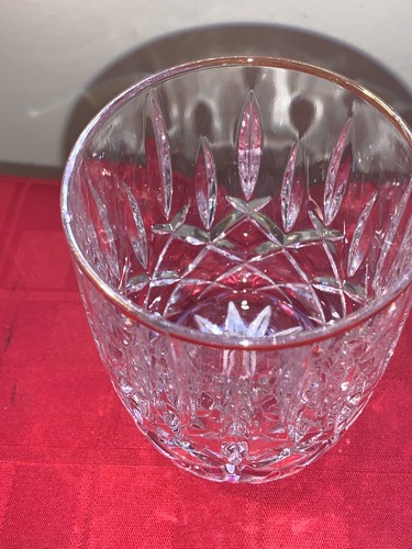 GORHAM Crystal Lady Anne Gold Double Old-Fashioned Glasses-DISCONTINUED PATTERN - Picture 8 of 21