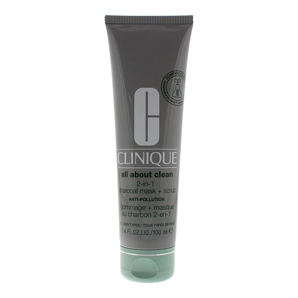 Clinique All About Clean 2-In-1 Charcoal Mask + Scrub Anti-Pollution 100ml