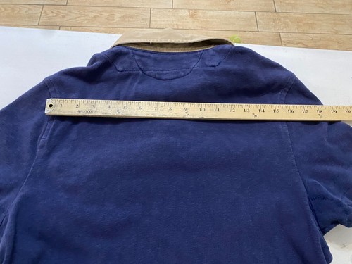 Men’s Vtg Polo Ralph Lauren Custom Fit Short Sleeve Blue Polo Shirt Size L - 第 6/10 張圖片