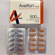 30's Aveflon 500mg Treatment of Hemorrhoids  Piles - FREE SHIPPING
