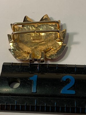 Vintage 1976 Mimi Di N Gold Tone Leaf Belt Buckle | eBay