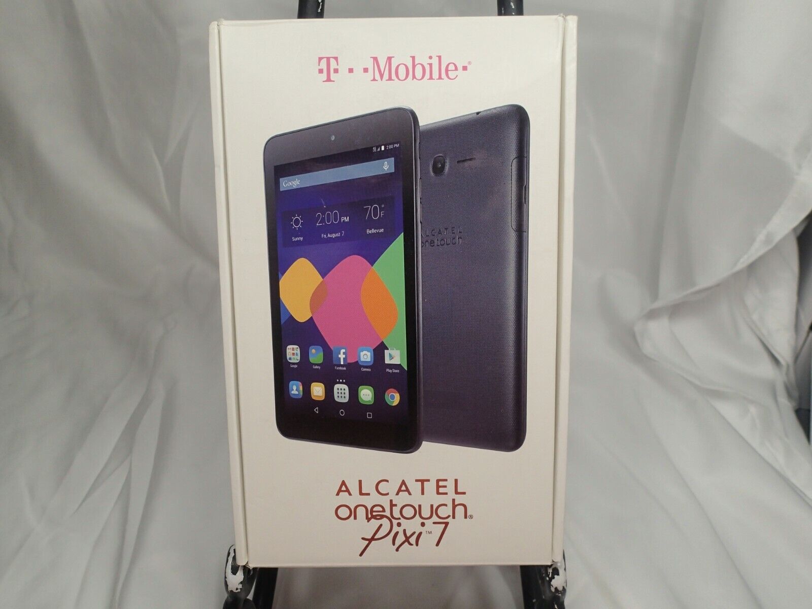 Alcatel One Touch Pixi 7 Tablet T-Mobile 4G Wifi Black 7" Excellent cond w/ Box