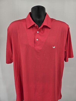 Southern Marsh Polo Shirt Mens XL Red Golf Tennis Embroidered