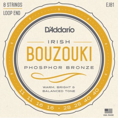 Daddario EJ81 Irish Bouzouki Strings | Neu