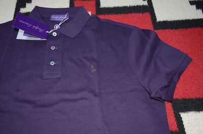 Ralph Lauren Purple Label Made in Italy 100% Cotton Pony Logo Mesh