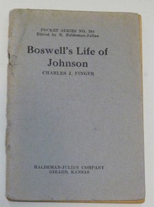 Boswell-039-s-Life-of-Johnson-Ten-Cent-Pocket-Series-Haldeman-Julius-Co-Kansas