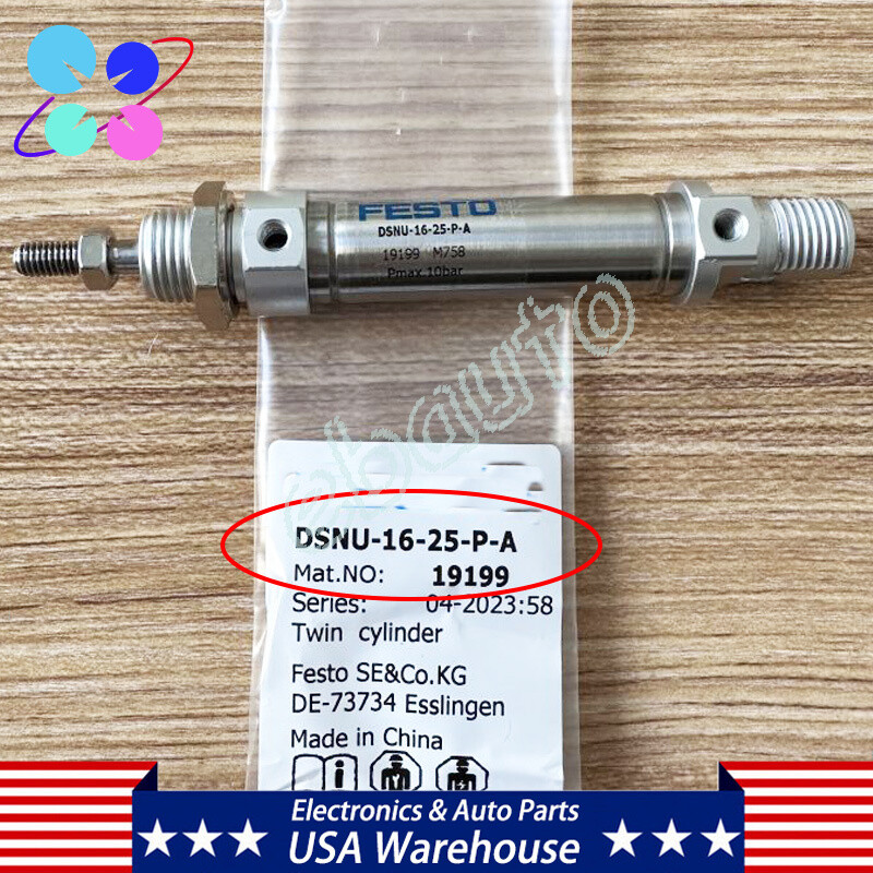 New Cylinder Replacement For FESTO DSNU-16-25-P-A DSNU1625PA 19199 New In Bag