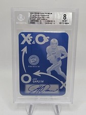 2024 Leaf JEFF GARCIA Press Pass Premium 1/1 Print-Plate X's & O's Auto BGS 8