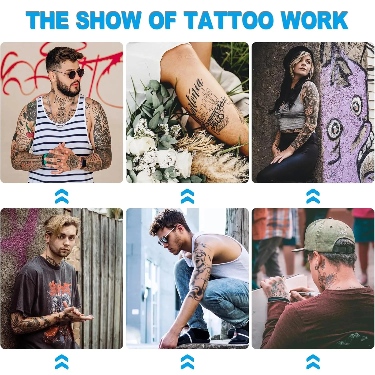 Emalla Tattoo Practice Kit 5 Fake Skins and 20 Transfer Papers for Beginners image 7