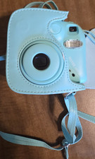 Fujifilm Instax Mini 7S Blue Instant Camera w/ Case 4 Mini Film Packs