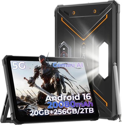 HOTWAV R9 PRO MAX 5G 20080mAh Rugged Tablet with Brackert and Stylus | 20GB+256G