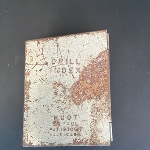 vintage HUOT DRILL INDEX