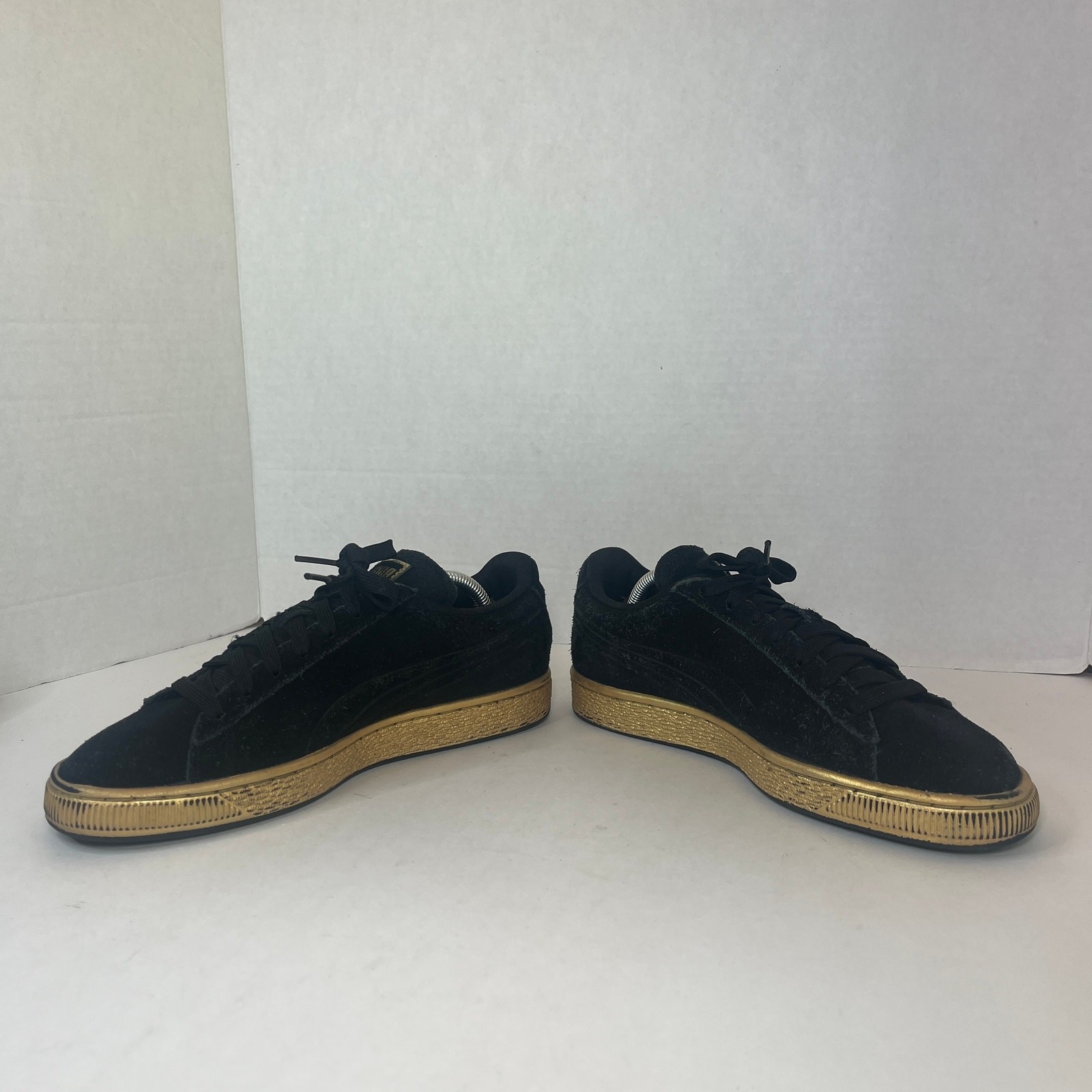 SAOLA Scarpe sneakers PUMA bambino suola gomma scamosciata plateau nere taglia 6 5C