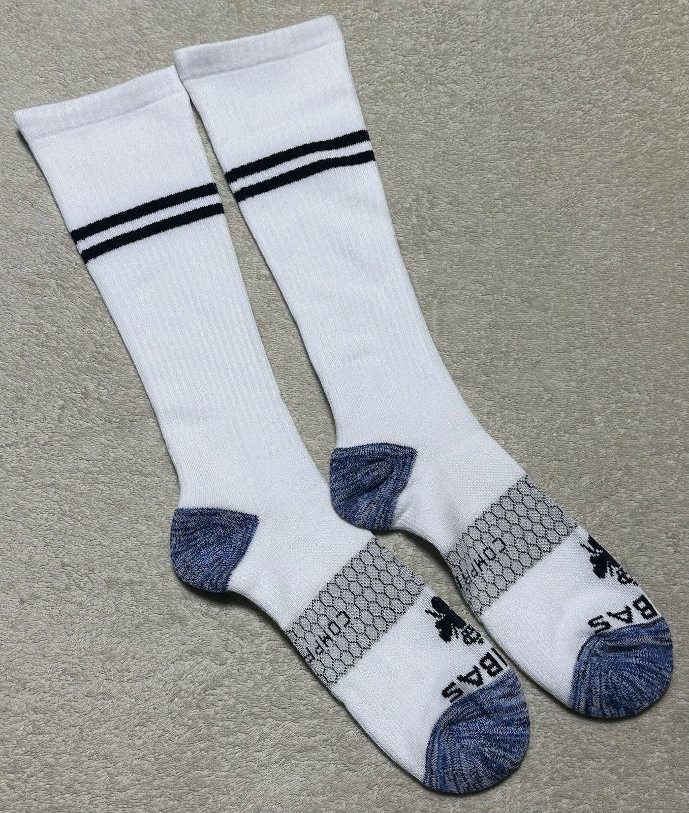 Bombas 2-Pack Unisex Everyday Compression Socks 15-20mm Multicolor Size Medium