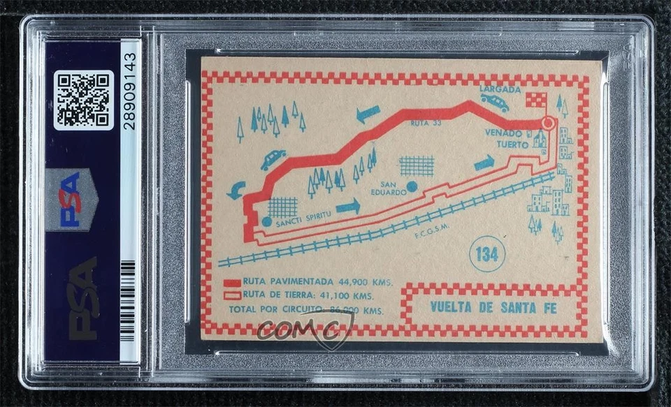 1967 Crack Figuritas Sport Carlos Pairetti #134 PSA 6 - Image 2 of 2